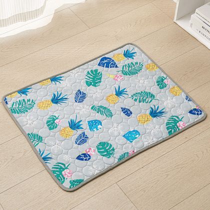 Tropical print, grey